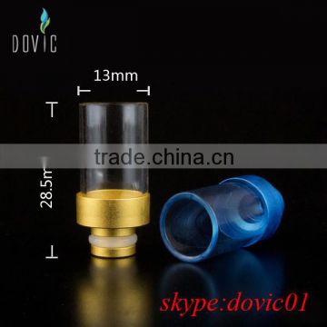 amuminum base glass drip tips for sael
