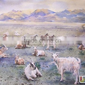 Decoration beautiful animal watercolor paintings for living room decoration
