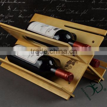 2015 new product!Multi function wooden wine rack,can be a wine box
