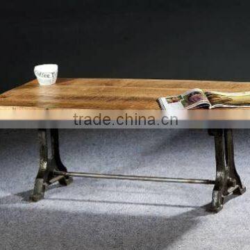 Iron wood coffee table