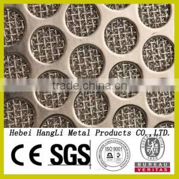 2016hot sale china supplier Perforated metal sintered wire mesh/puncing hole metal mesh plate