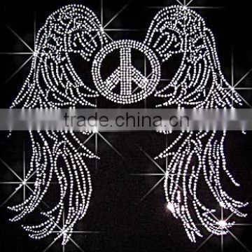 beautiful angel wings rhinestone transfer motifs