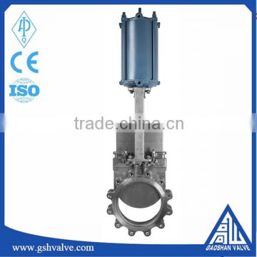 HOT pneumatic cast steel knife gate valve with prices