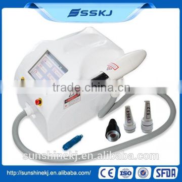 Best Effective q switch nd yag laser tattoo removal system with adjustable spot size
