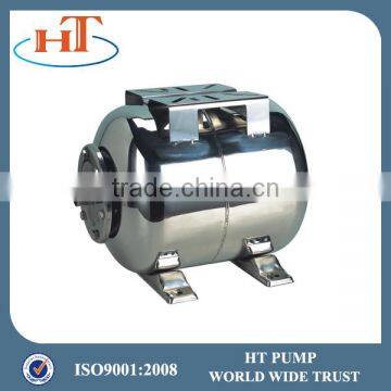 Horizontal stainless steel pressure tank for water pump H