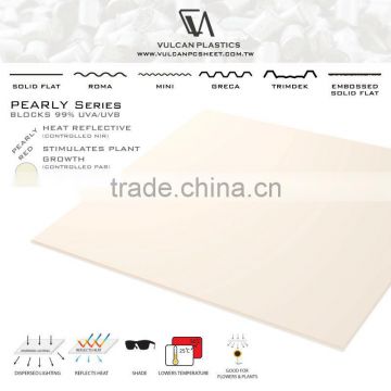 Polycarbonate sheet (Pearly RED Solid Flat)