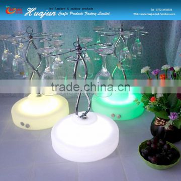 LED goblet bar shelf/ illuminated wineglass shelf