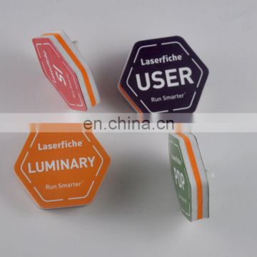 New products OEM cheap eva material unique fancy name badges