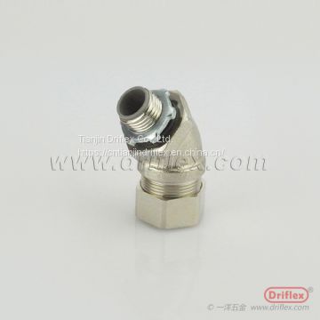 Nickel Plated Brass 45d Connector for Machining centers and robotics