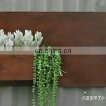 Letter shaped corten steel planters for decoration