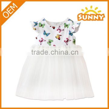 Cheap Butterfly Pattern Dress of Baby Girl Clothing