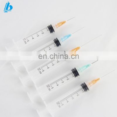 5 ml  syringe with needle Disposable Plastic Syringes With Needle for Medical  for injection luer lock/slip syringe