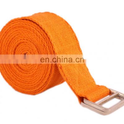 Summer Sale On Yoga Belt Strap With Metallic Adjuster Buckle Indian Manufacturer International Exporter