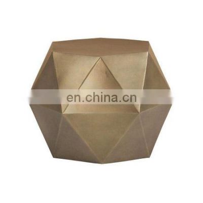 Modern Hexagonal Metal Coffee Table Home Decorative Antique Gold Plated Center Table / Coffee Table At Cheap Price