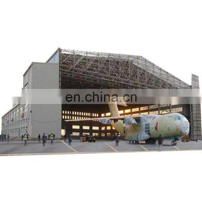 Insulated Q345 Q235 H Beam Pre-Engineered Steel Construction Engineering Steel Structure Aircraft Hangar