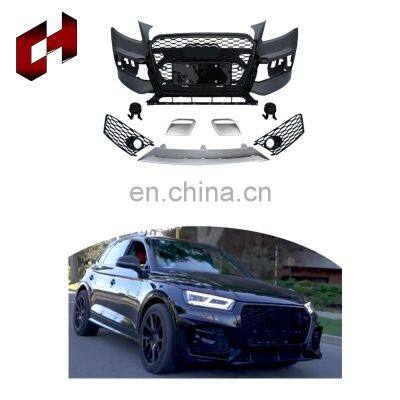 CH Hot Selling Pp Plastic Front Rear Bumper Front Lip Support Splitter Rod Rear Lamps Bodykit Part For Audi Q5 2013-2017 To Rsq5