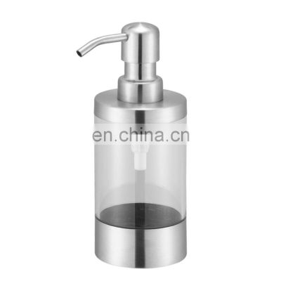 Longan Metal Stainless Steel Liquid Soap Dispenser Hand Sanitizer Liquid Dispenser Shower Gel Bottle Anti Rust