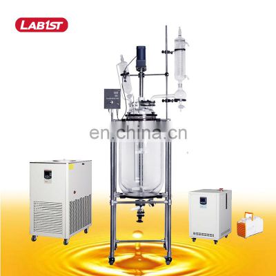 LAB1ST 1L 10L 20L 30L 100L 200L Sealed Chemical Double Layers Jacket Jacketed Glass Reactor