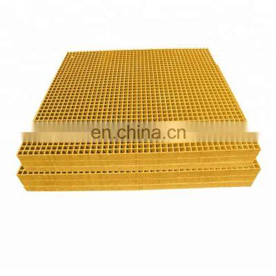 Factory Based Plastic walkway grid FRP Carwash Floor small hole Grating And FRP Grille