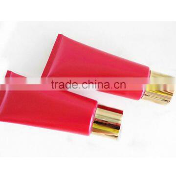 Red tube for skin care products,plastic tube for cosmetic packaging