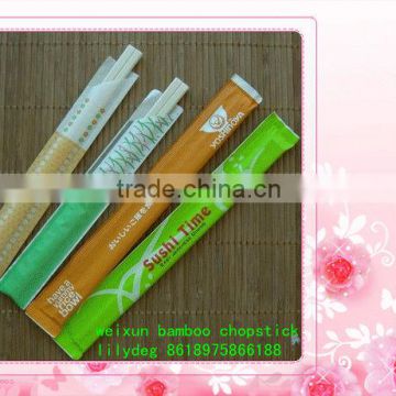 Disposable bamboo chopstick with logo