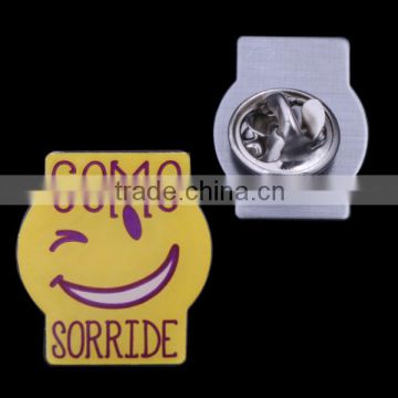 1.25" size, custom Printed badges with butterfly clutch for promotional event