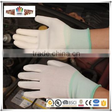 FTSAFETY 13 gauge PU palm coated nylon gloves