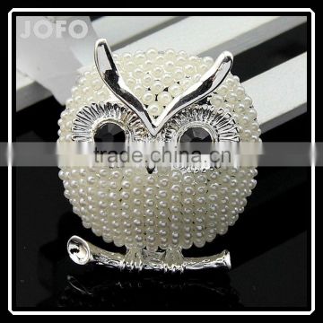 JOFO African Costume Jewelry Owl Crystal Brooches Cute Unisex Suit Corsage Austrian