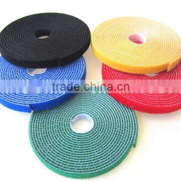 Customized colorful die cut back to back hook and loop tape fastener
