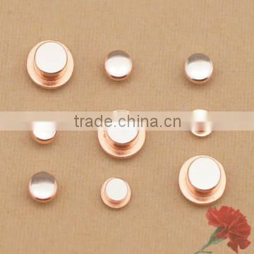 Manufacturer Hot Sale AgSnO2 Electrical Contact Rivets for switches with RoHS approved