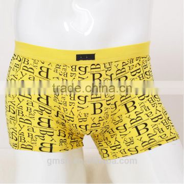 gold supplier 4 color for selecting boxer shorts 95% cotton 5% spandex OEM logo underwear men