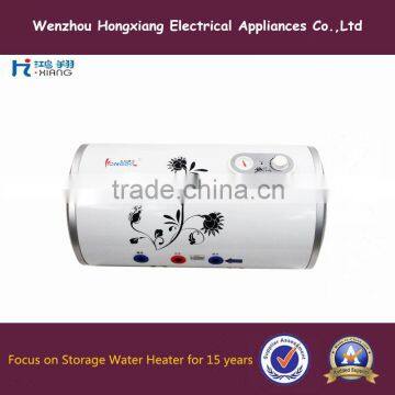 Horizontal shower electric water heater with Screen printing pattern 30L ~100L