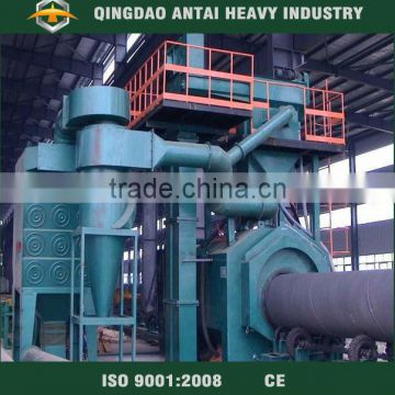 Steel pipe outer wall & inner wall shot blasting machine