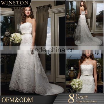 supply all kinds of pleat wedding dress