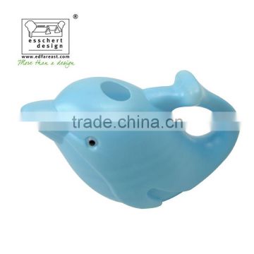 Plastic dolphin shape decorative watering can 1.5L