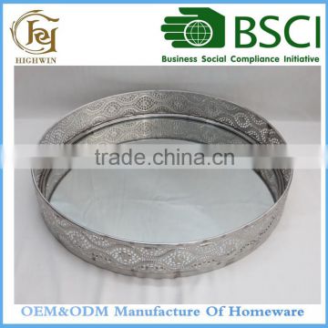 Thin Metal Round mirror disk with 1.2mm edge