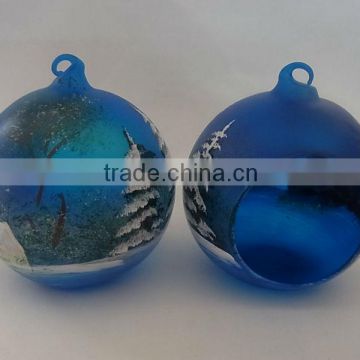 fashionable hand-painted glass tealight holder decorations