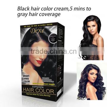 Cosmetics cream type non allergic permanent copper hair color