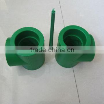 Equal Three-Way Tee Pipe Fitting Injection Mould/2 Cavities/Collapsible Core
