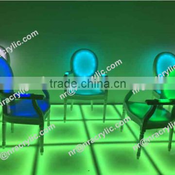 Hot New Design Shanghai wholesale Acrylic LED chair