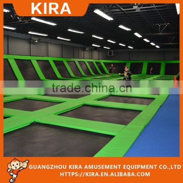 Customized indoor bounce house big trampoline bungee trampoline park