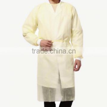 PP yellow isolation gown