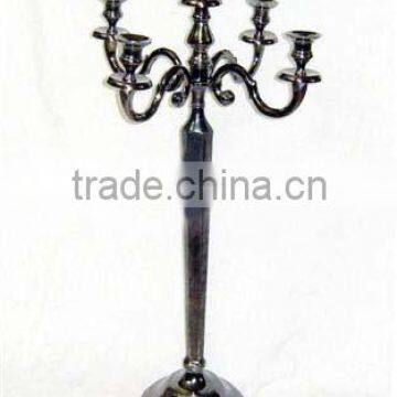 Black candelabra 5 candle, decorative wedding candelabra, wedding centerpiece candelabra