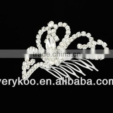 Rhinestone crystal beauty small pageant crowns & tiaras, fashion jewelry hair accessories JS-00089
