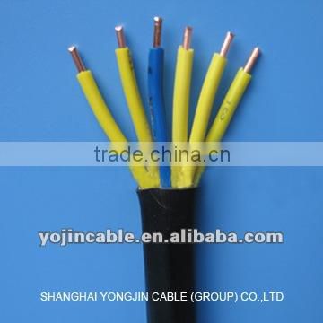 450/750v 6x1.5mm2 copper conductor PVC insulation PVC sheath control cable