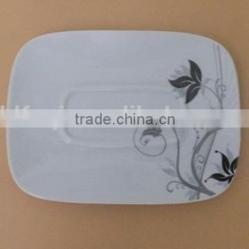 porcelain dinner plate custom ceramic rectangular dinner plate & dish stock OTH007