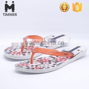 Hottest design ladies casual beach shoes with black-white squares