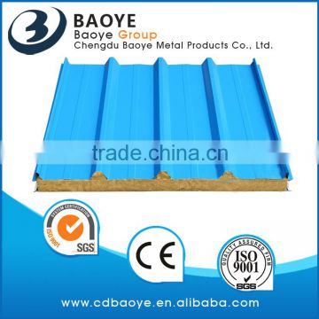 Manufacturer of rock wool corrugated sandwich panel with CE 2016!!!!