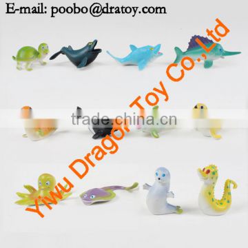 PVC cartoon bath toy mini sea animal fish