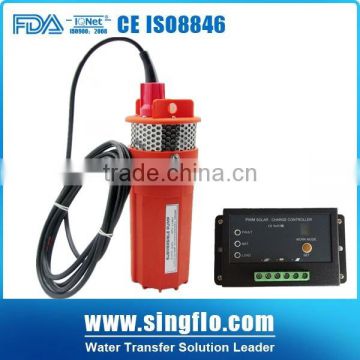 Singflo YM2440-30 12V/24V 360LPH 70M solar water pumps for farming with 15A controller